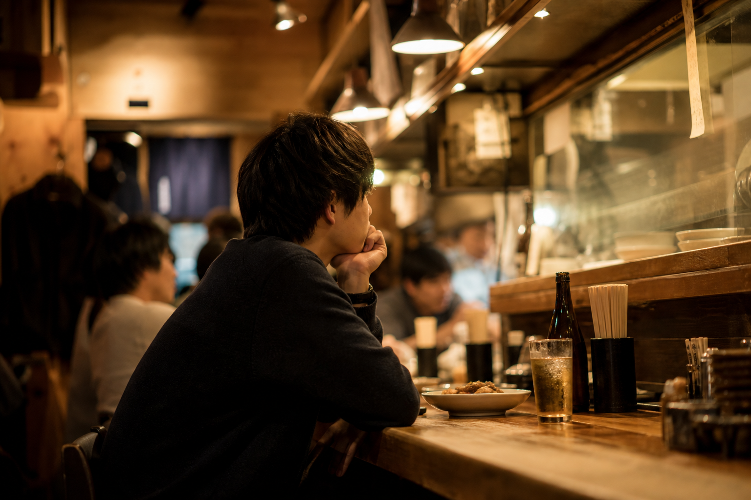都内男子大学生さん「一人飲みしても漫画のように出会えない」と嘆く