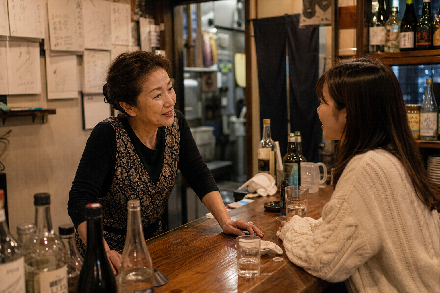 女将紹介は、最初から信用が少し乗っている