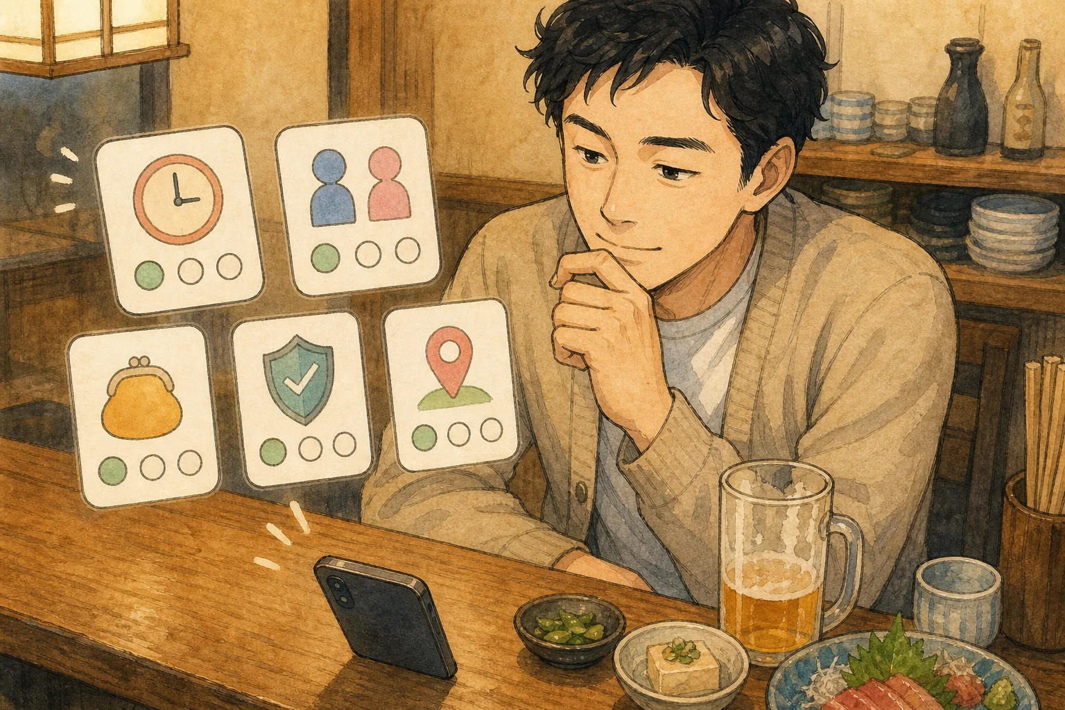 飲み友アプリで見るべき5つの条件